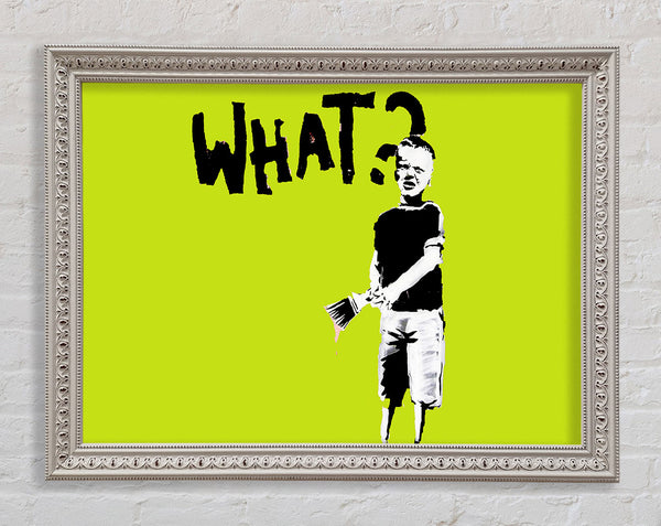 Banksy Graffiti Kid What Lime