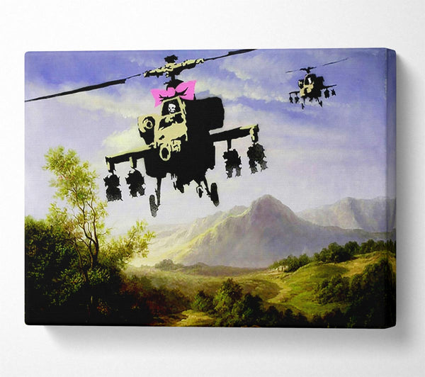 Banksy Helicopter Bow