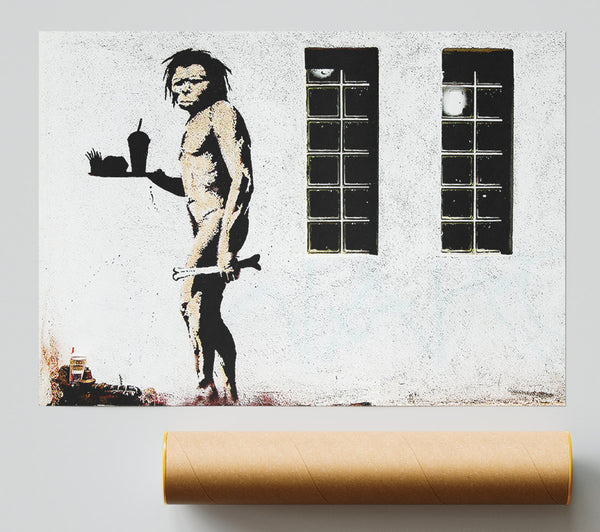 Banksy Mcdonald Caveman