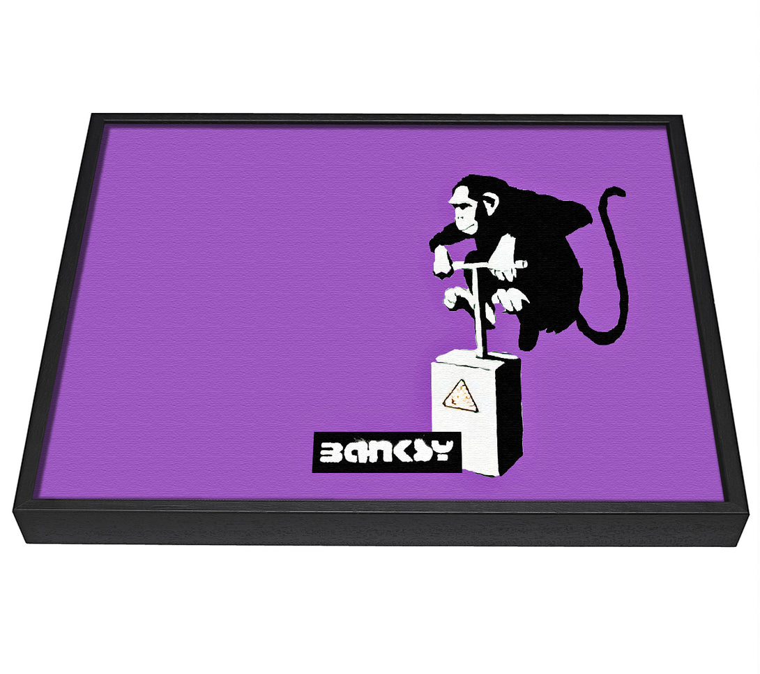 A picture of a Monkey Detonator Purple framed canvas print sold by Wallart-Direct.co.uk