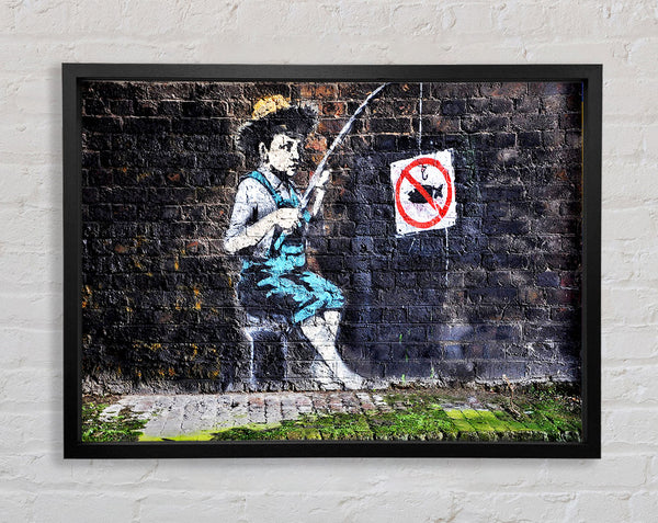 Banksy No Fishing Sign