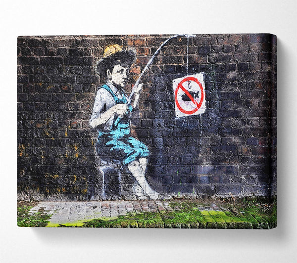 Banksy No Fishing Sign