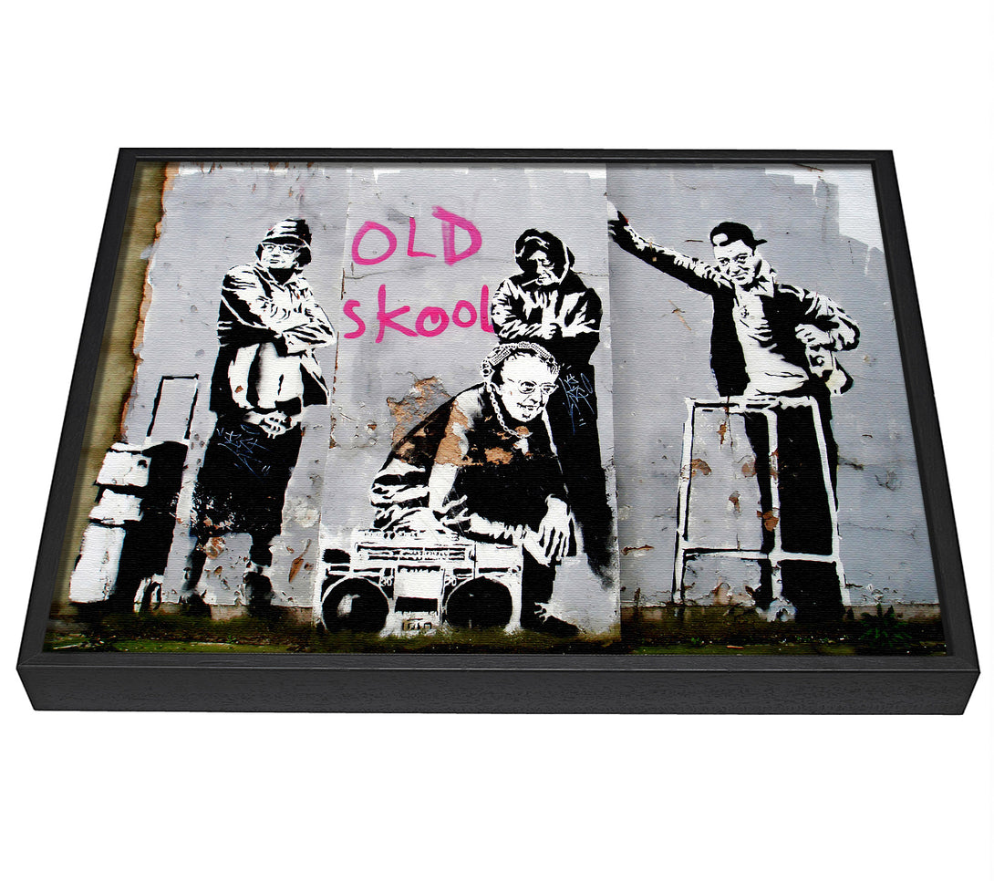 A picture of a Old Skool framed canvas print sold by Wallart-Direct.co.uk