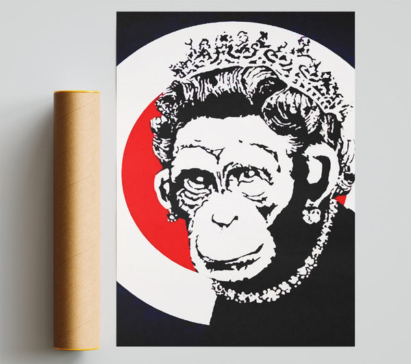 Banksy Queen Chimp