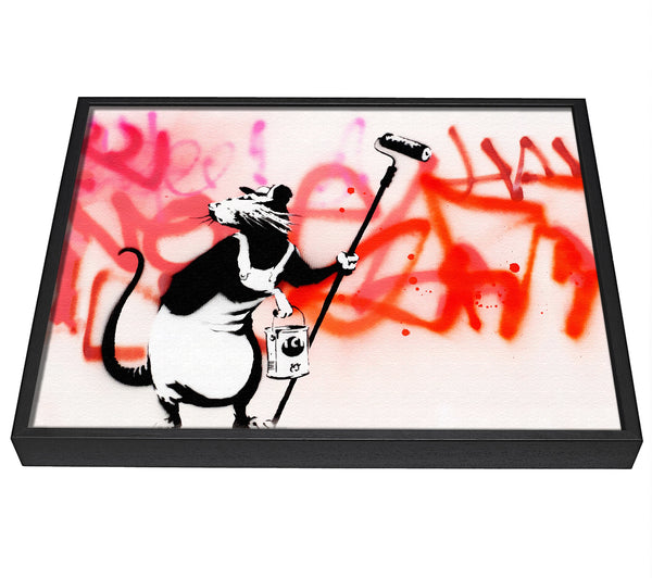 A picture of a Rat Decorator framed canvas print sold by Wallart-Direct.co.uk