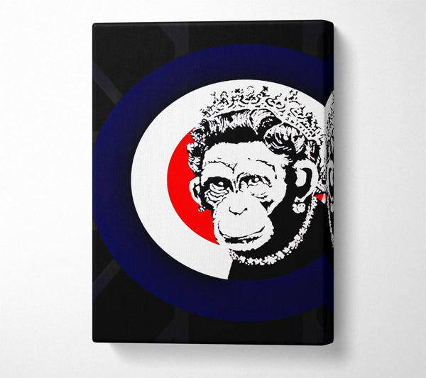 Banksy The Queen Monkey