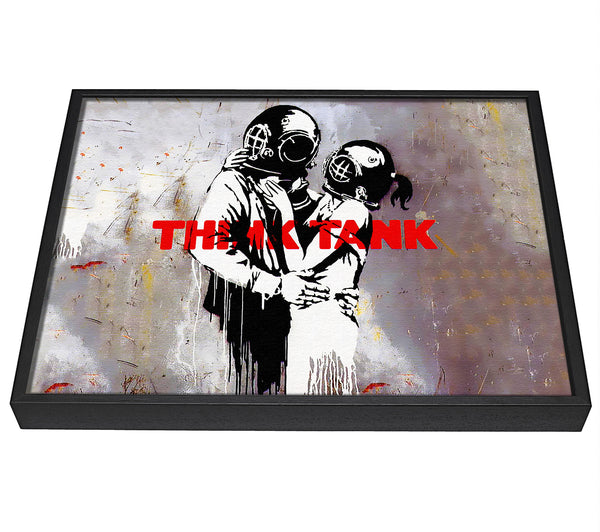 A picture of a Think Tank framed canvas print sold by Wallart-Direct.co.uk