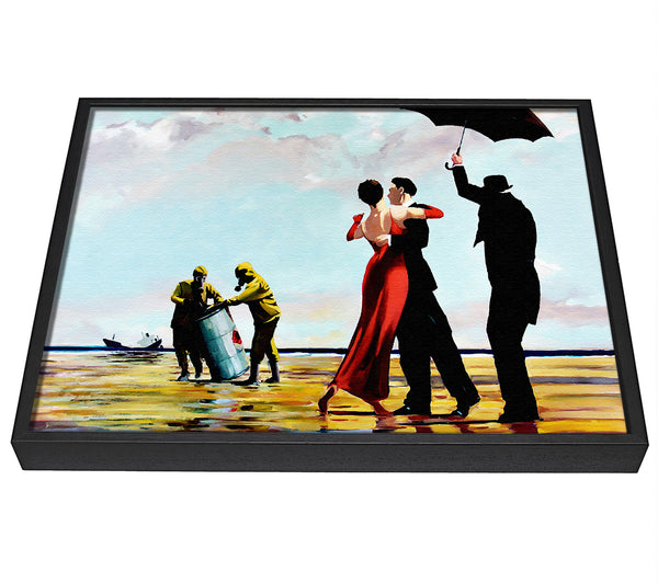 A picture of a Toxic Waste Dance framed canvas print sold by Wallart-Direct.co.uk