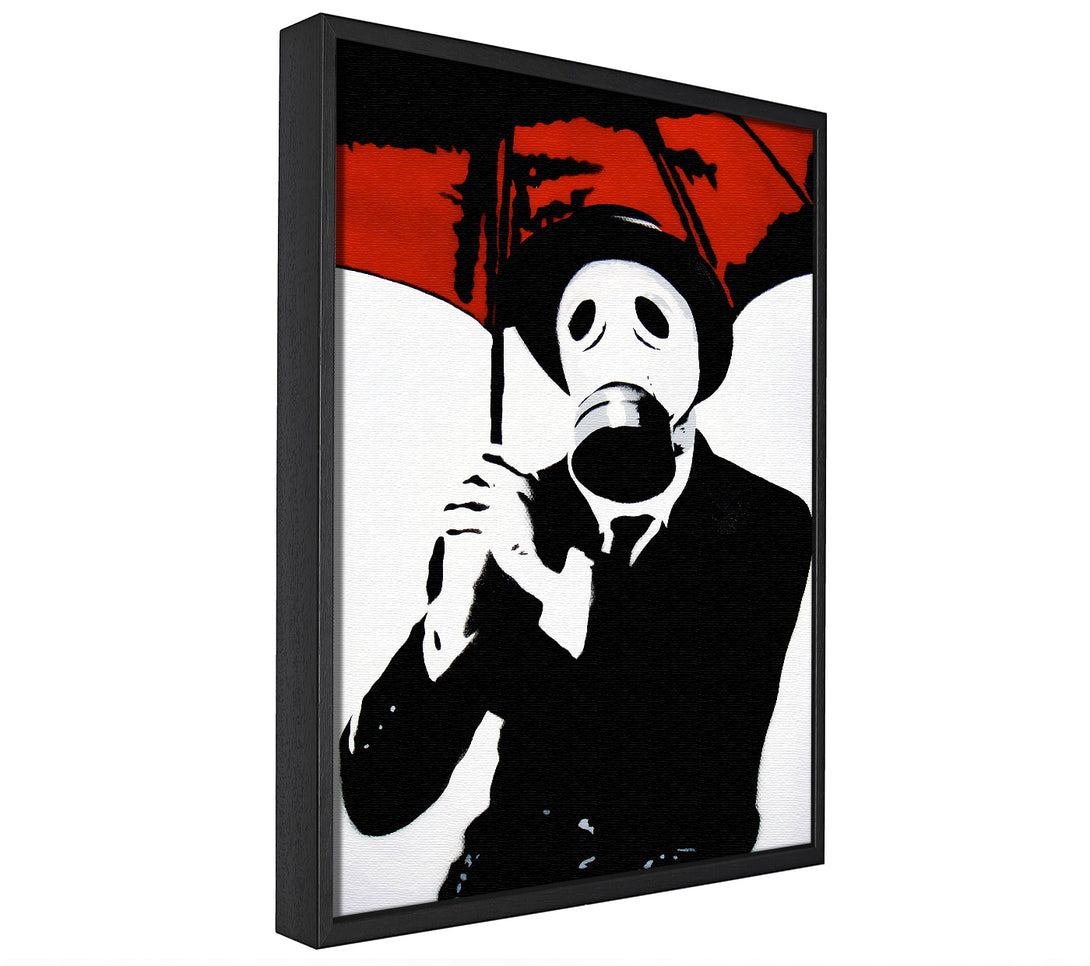 A picture of a Bankers Gas Mask Close-Up framed canvas print sold by Wallart-Direct.co.uk