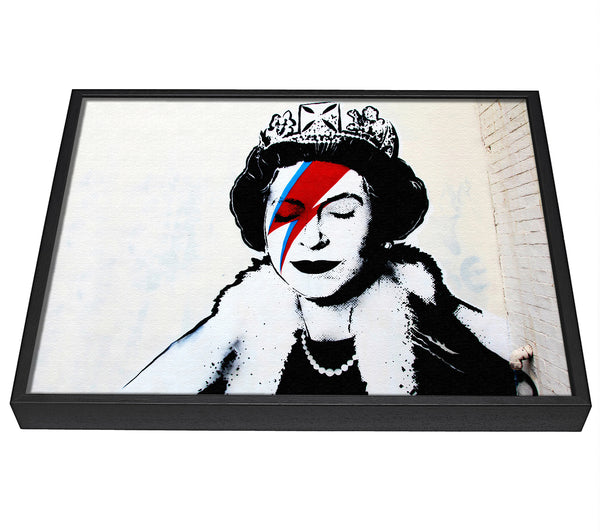 A picture of a Queen Bowie framed canvas print sold by Wallart-Direct.co.uk