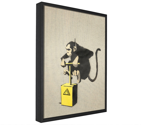 A picture of a Monkey Detonator framed canvas print sold by Wallart-Direct.co.uk