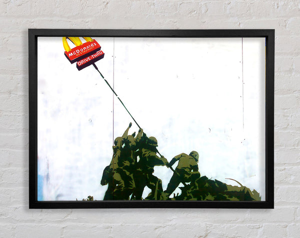 Banksy Soldier Homage To Mcdonalds