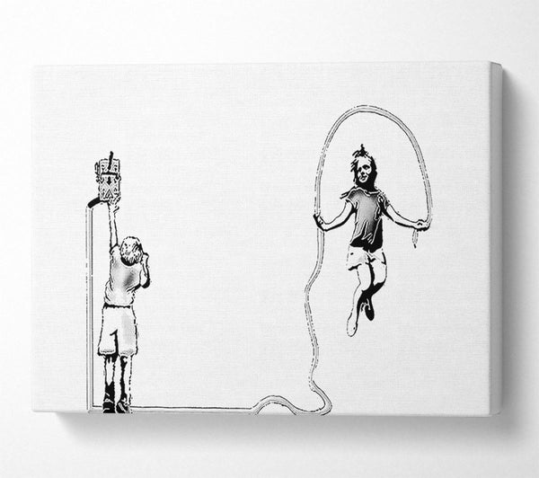 Banksy Electrical Skipping White