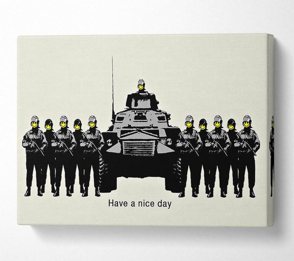 Banksy Have A Nice Day Grey