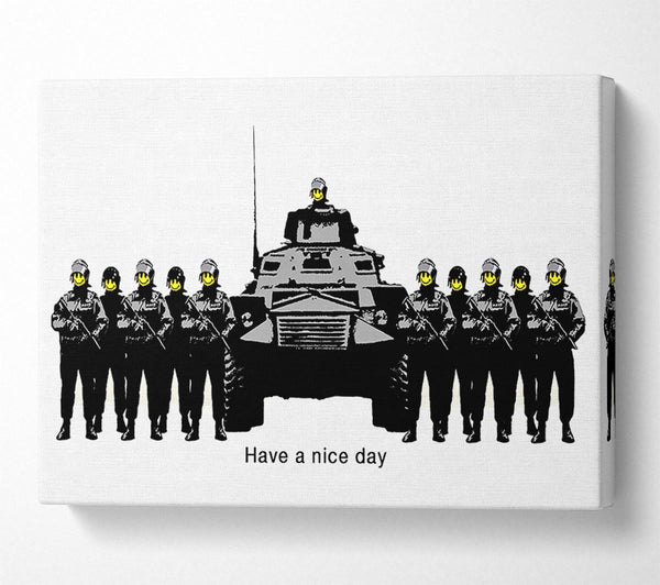 Banksy Have A Nice Day White