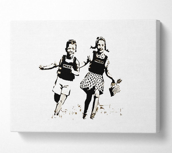 Banksy Jack And Jill White