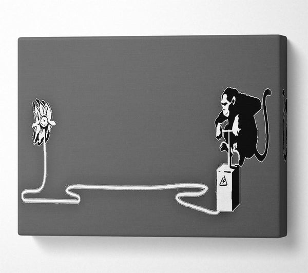 Banksy Monkey Banana Blaster Grey