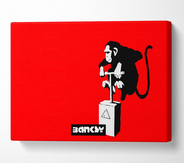 Banksy Monkey Detonator Red