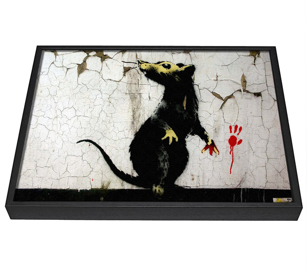 A picture of a Rat Paw framed canvas print sold by Wallart-Direct.co.uk