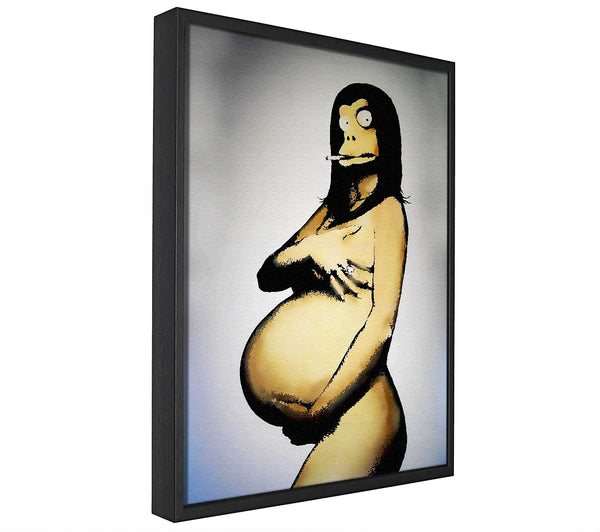 A picture of a The New Age Mona Lisa framed canvas print sold by Wallart-Direct.co.uk