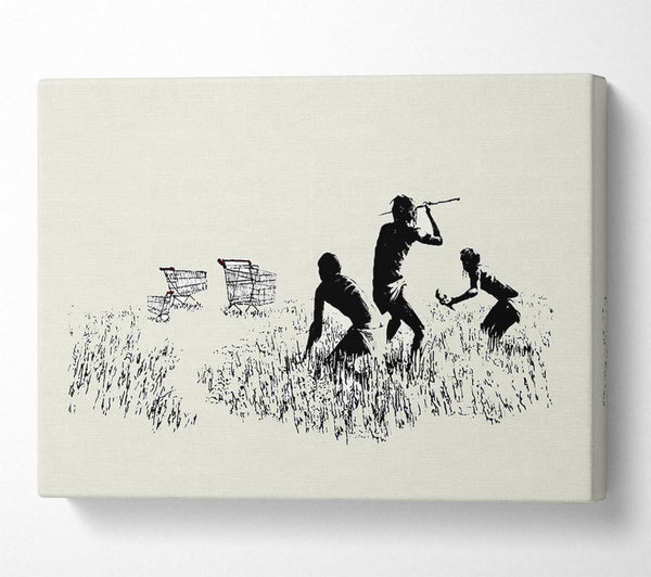 Banksy Trolley Hunters Cream