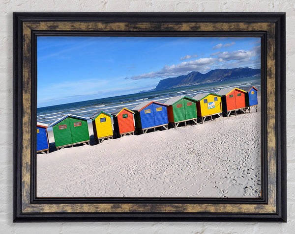 Beach Huts Rainbow