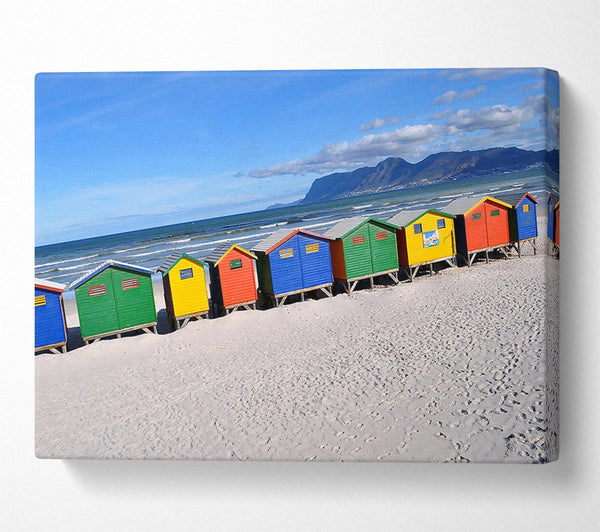 Beach Huts Rainbow