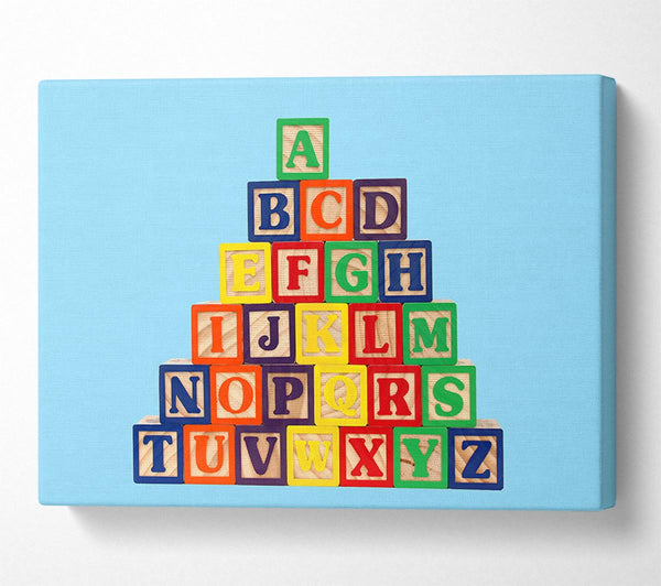 Alphabet Blocks Baby Blue