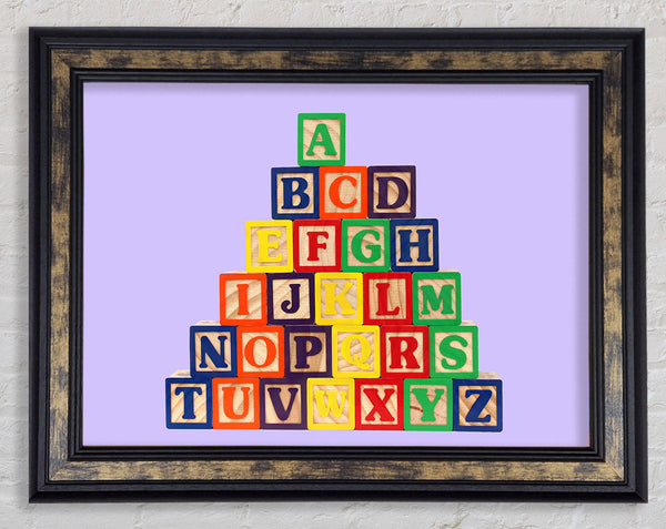 Alphabet Blocks Lilac