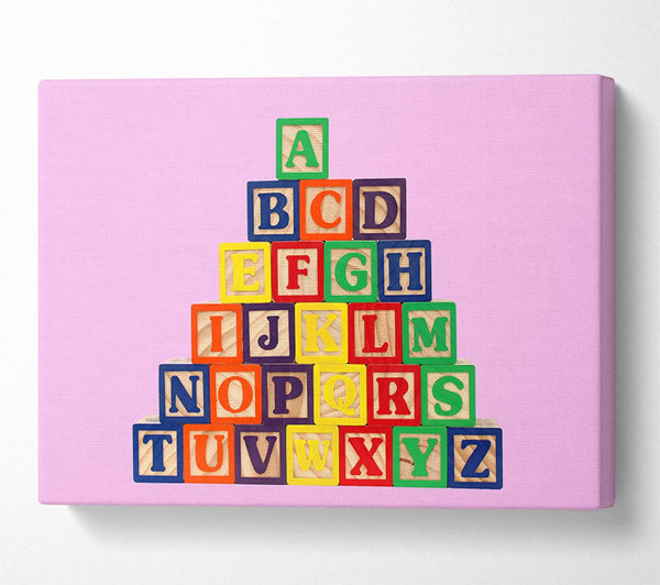 Alphabet Blocks Pink