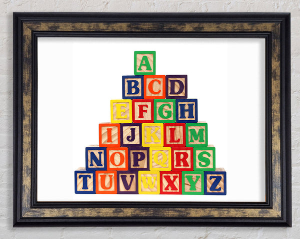 Alphabet Blocks White