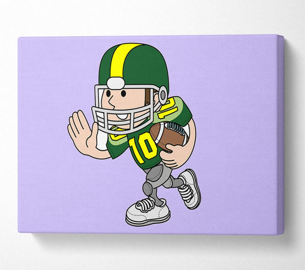 American Football Sport Player Lilac