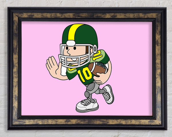 American Football Sport Player Pink