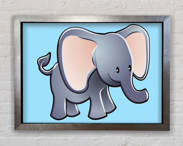 Big Eared Elephant Baby Blue