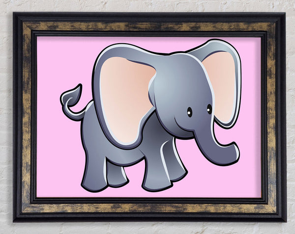 Big Eared Elephant Pink