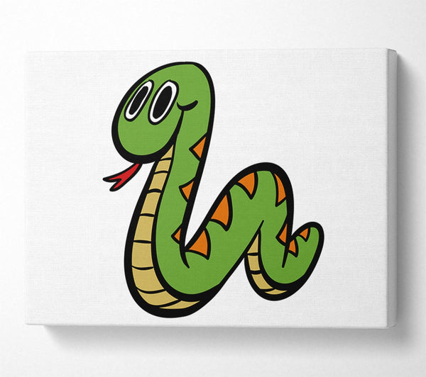 Cartoon Snake White