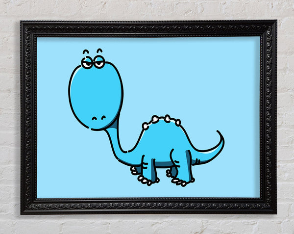 Dinosaur Not Impressed Baby Blue