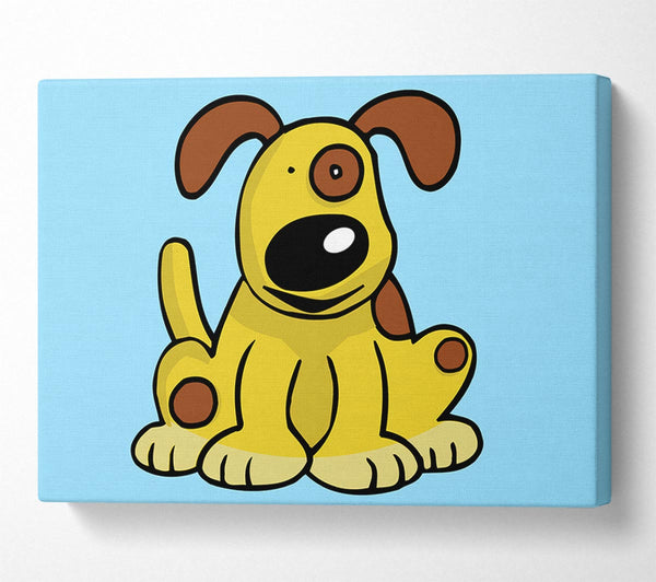 Dog Cartoon Tail Baby Blue