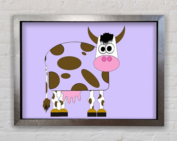 Funny Cow With Hair Lilac