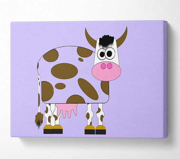 Funny Cow With Hair Lilac