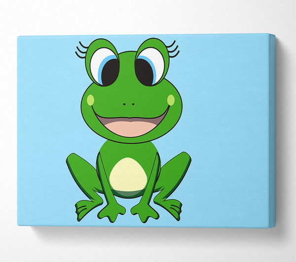 Happy Frog Ready To Leap Baby Blue