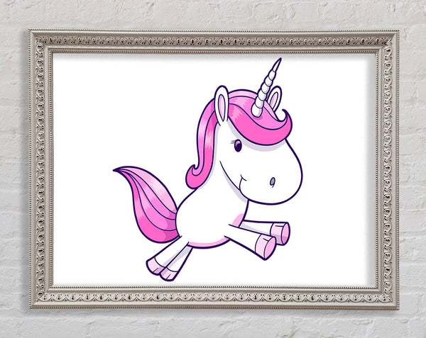 Leaping Unicorn White