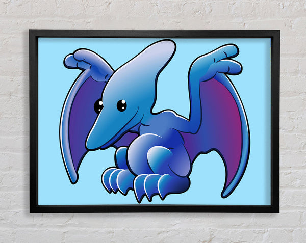 Pterodactyl Dinosaur Baby Blue