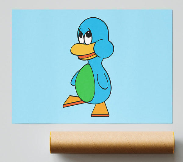 Sad Duck Baby Blue