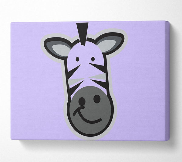 Smiling Zebra Face Lilac