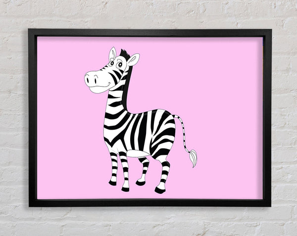 Standing Zebra Pink