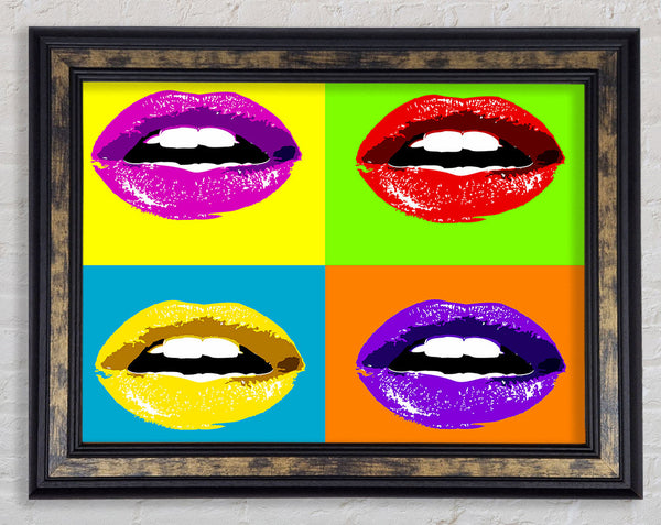 Vibrant Pop Art Lips