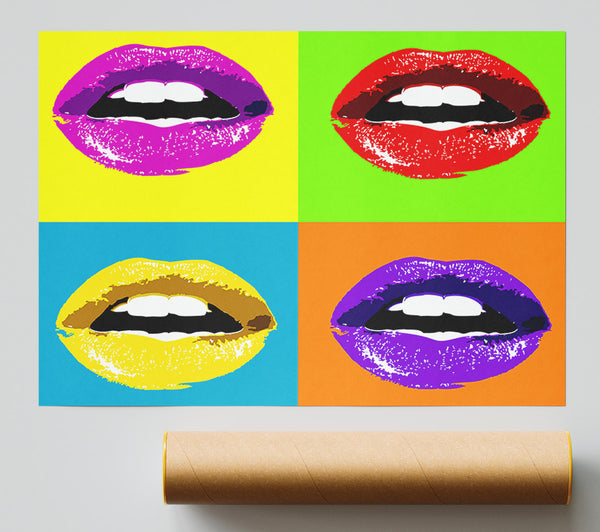 Vibrant Pop Art Lips