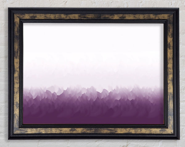 Abstract Ocean Lilac On White