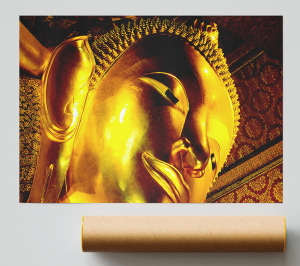 Golden Buddha Face